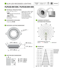 Load image into Gallery viewer, Super slim LED recessed light Lumifaro FLP3.5G
