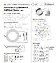 Load image into Gallery viewer, Super slim LED recessed light Lumifaro FLP4
